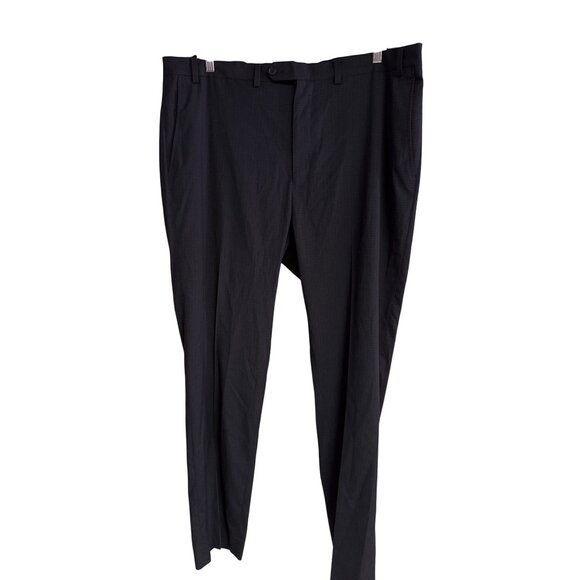 Mens GS Perfect Fit Black Dress Pants 42W X 32L Polyester/Rayon/Spandex Blend Sl - Picture 1 of 7